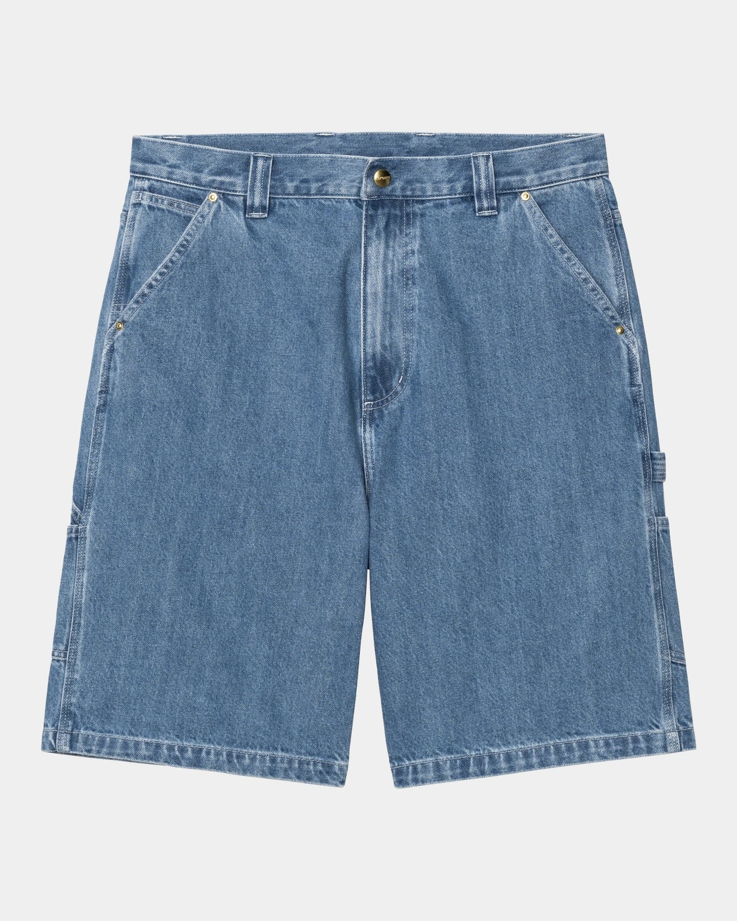 Nash Single Knee Long Short | Blue (stone washed)
