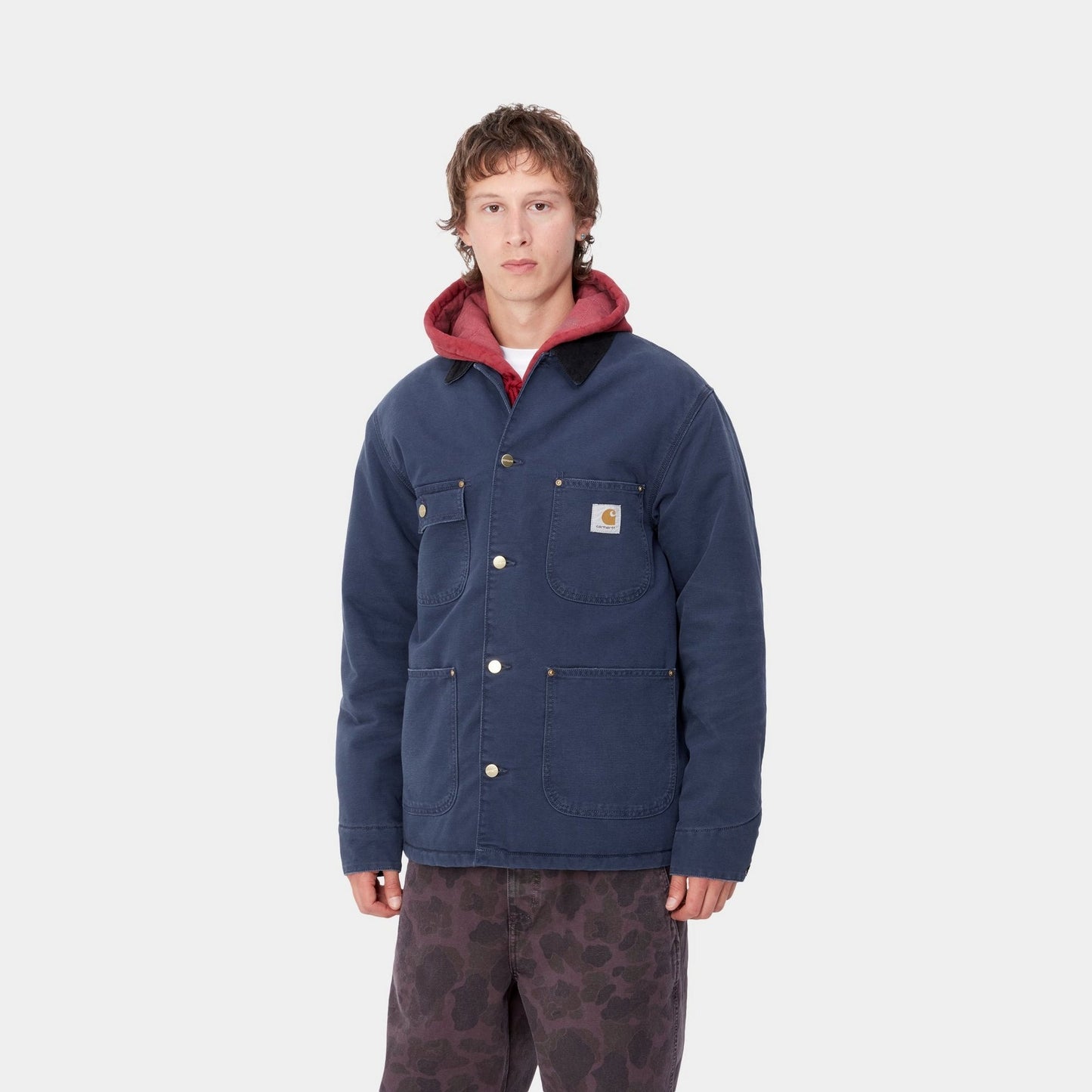 OG Chore Coat (Winter) | Air Force Blue / Black (aged canvas)