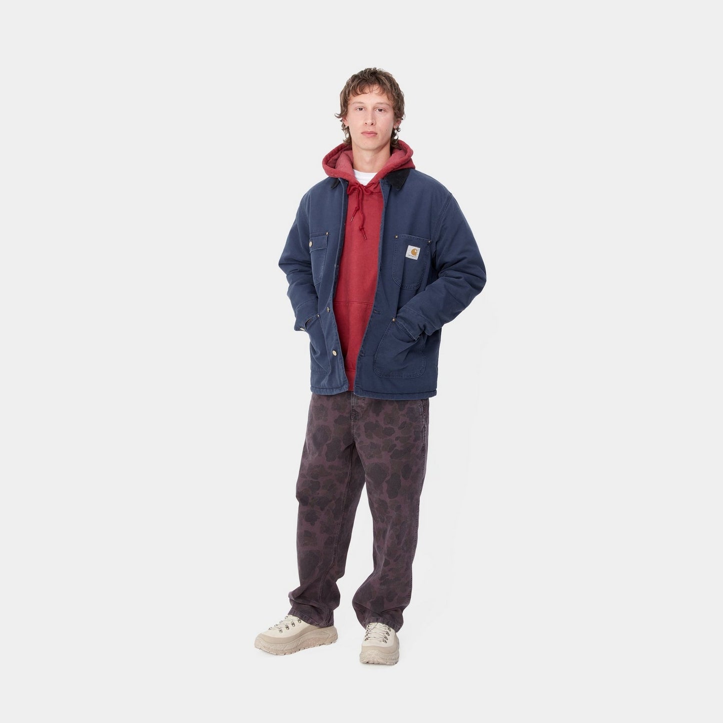 OG Chore Coat (Winter) | Air Force Blue / Black (aged canvas)