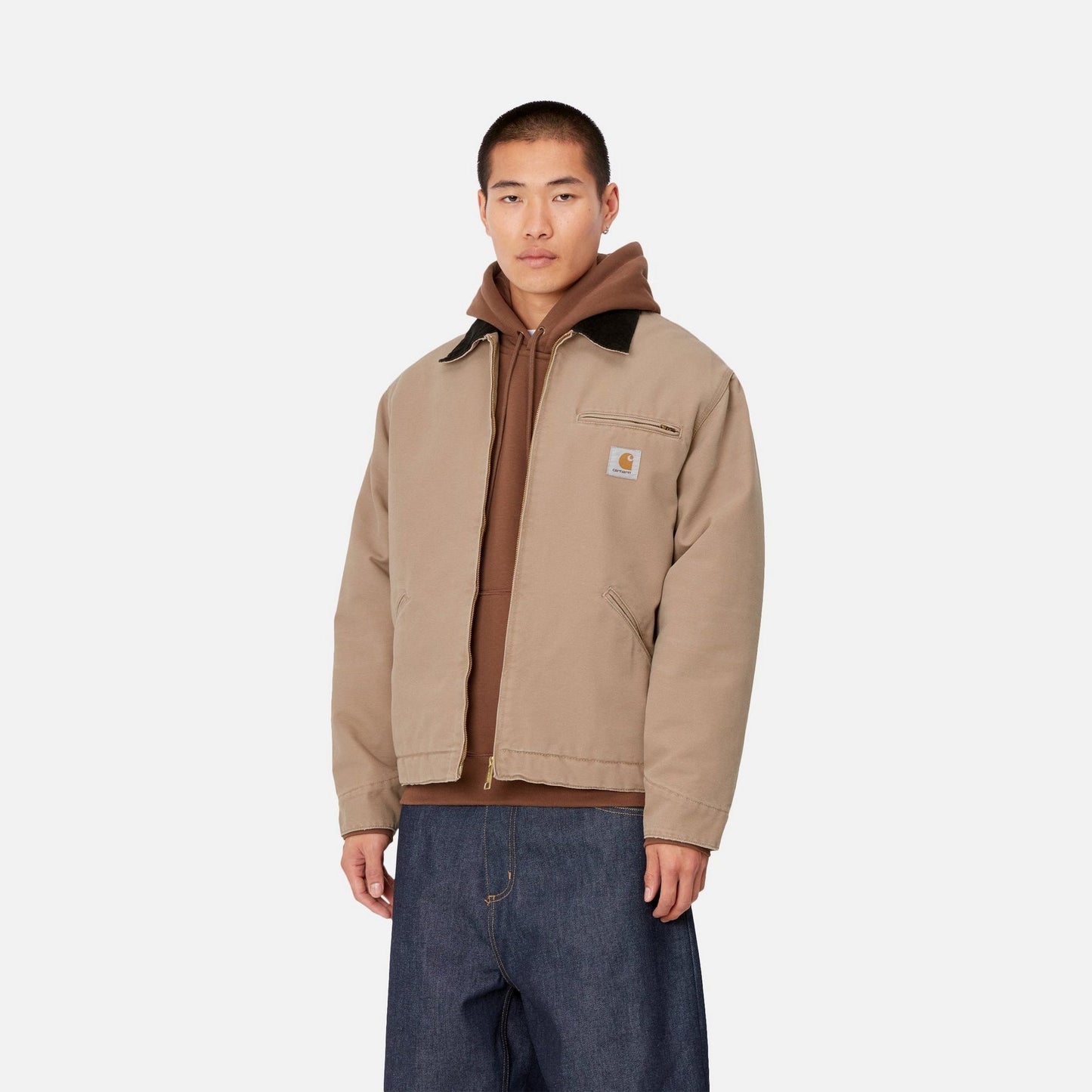 OG Detroit Jacket (Winter) | Peanut / Black (aged canvas)