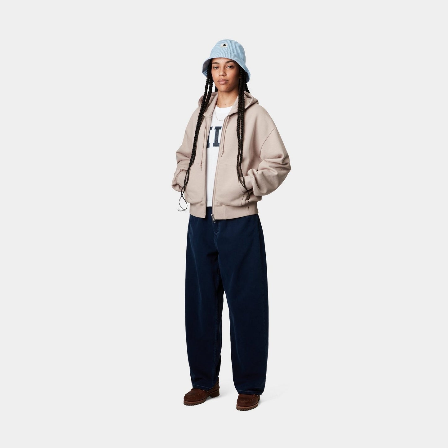 Women's Hooded Casey Jacket | Dusky Beige / Silver