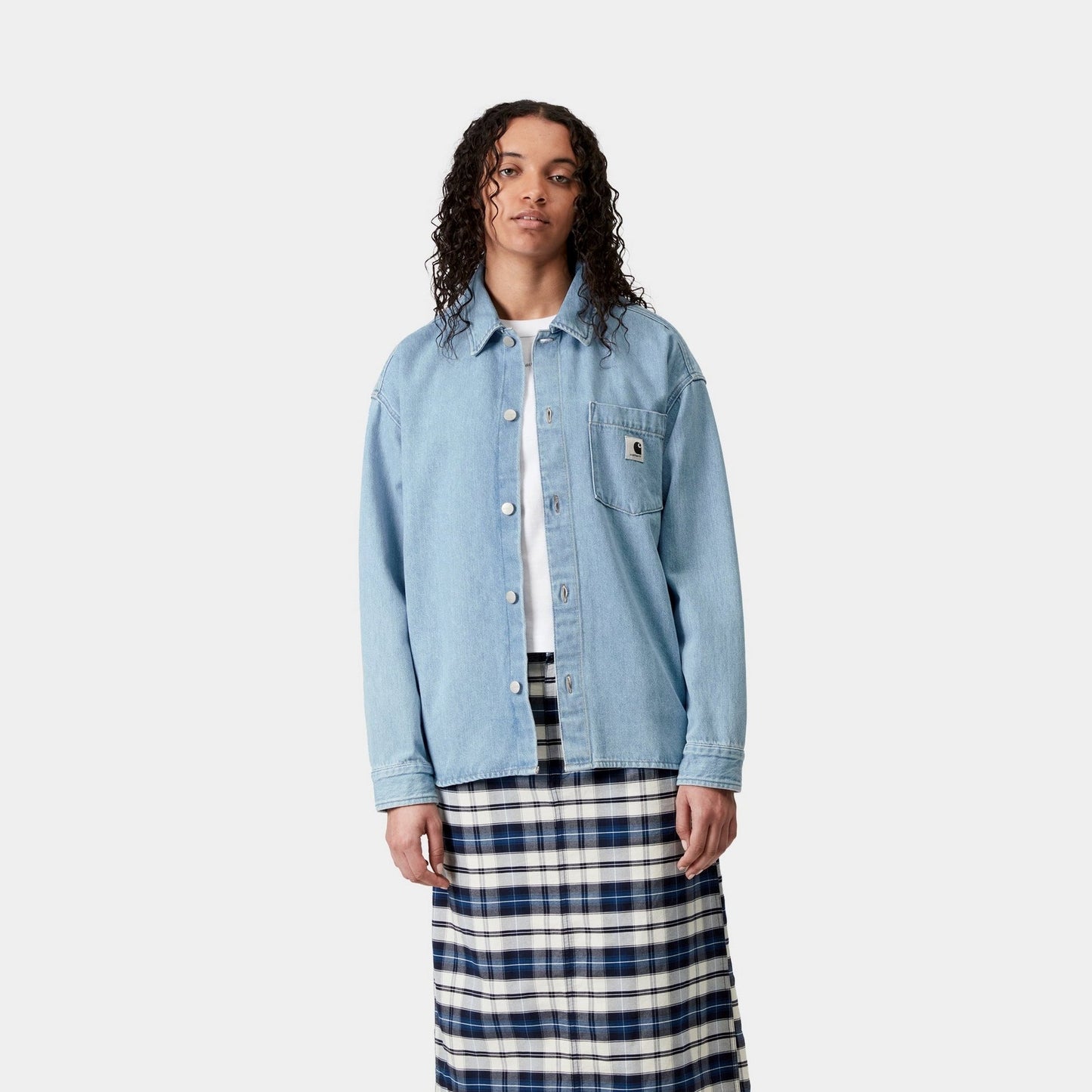 Alta Shirt Jacket | Blue (stone bleached)