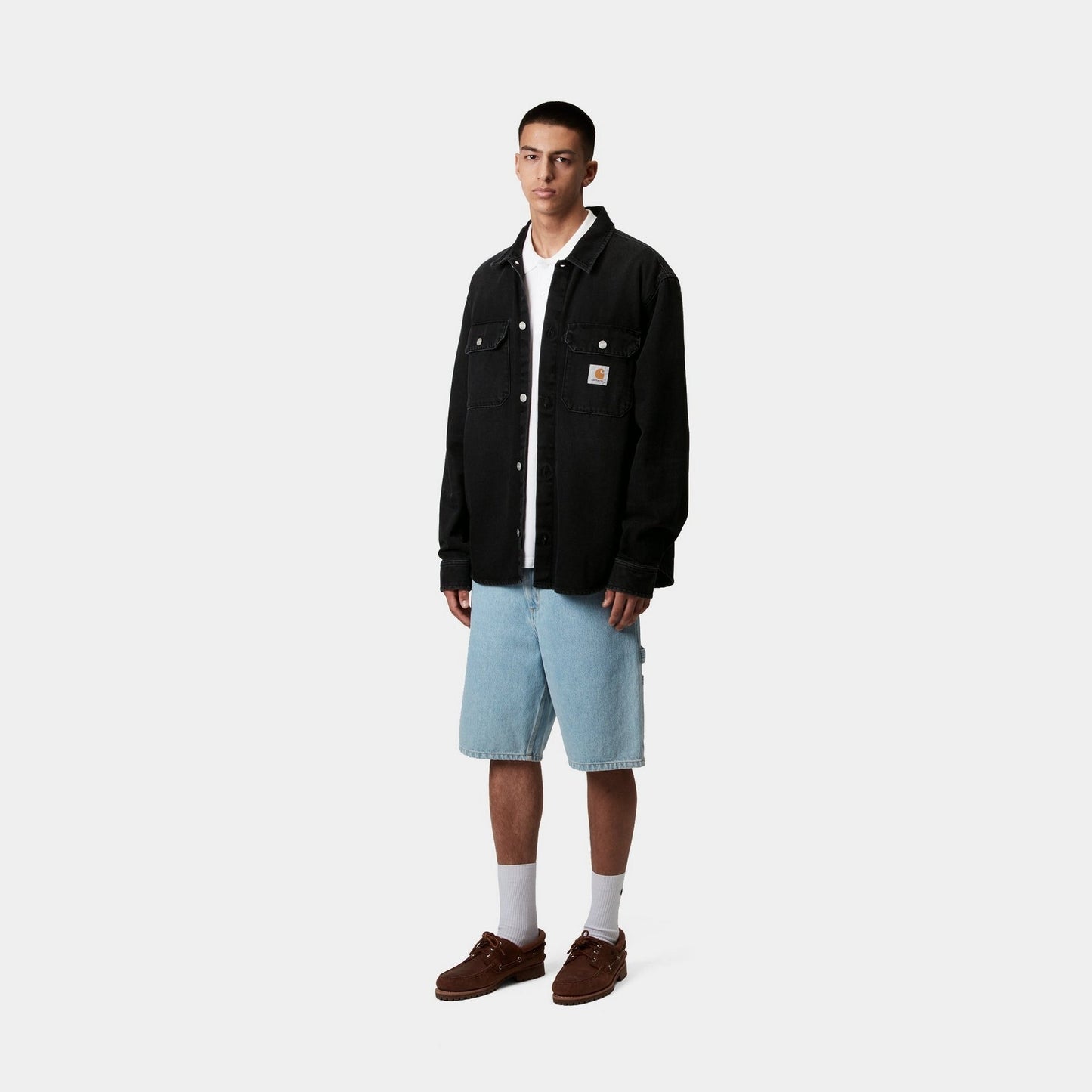 Harvey Shirt Jacket | Black (dark used wash)