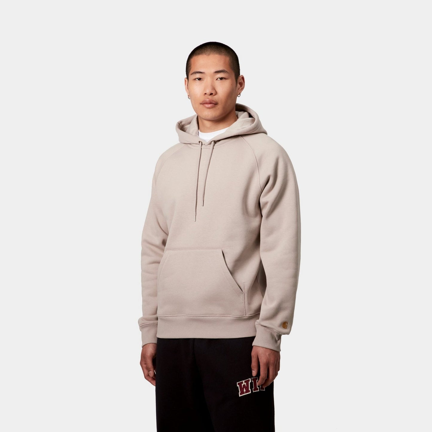 Hooded Chase Sweatshirt | Dusky Beige