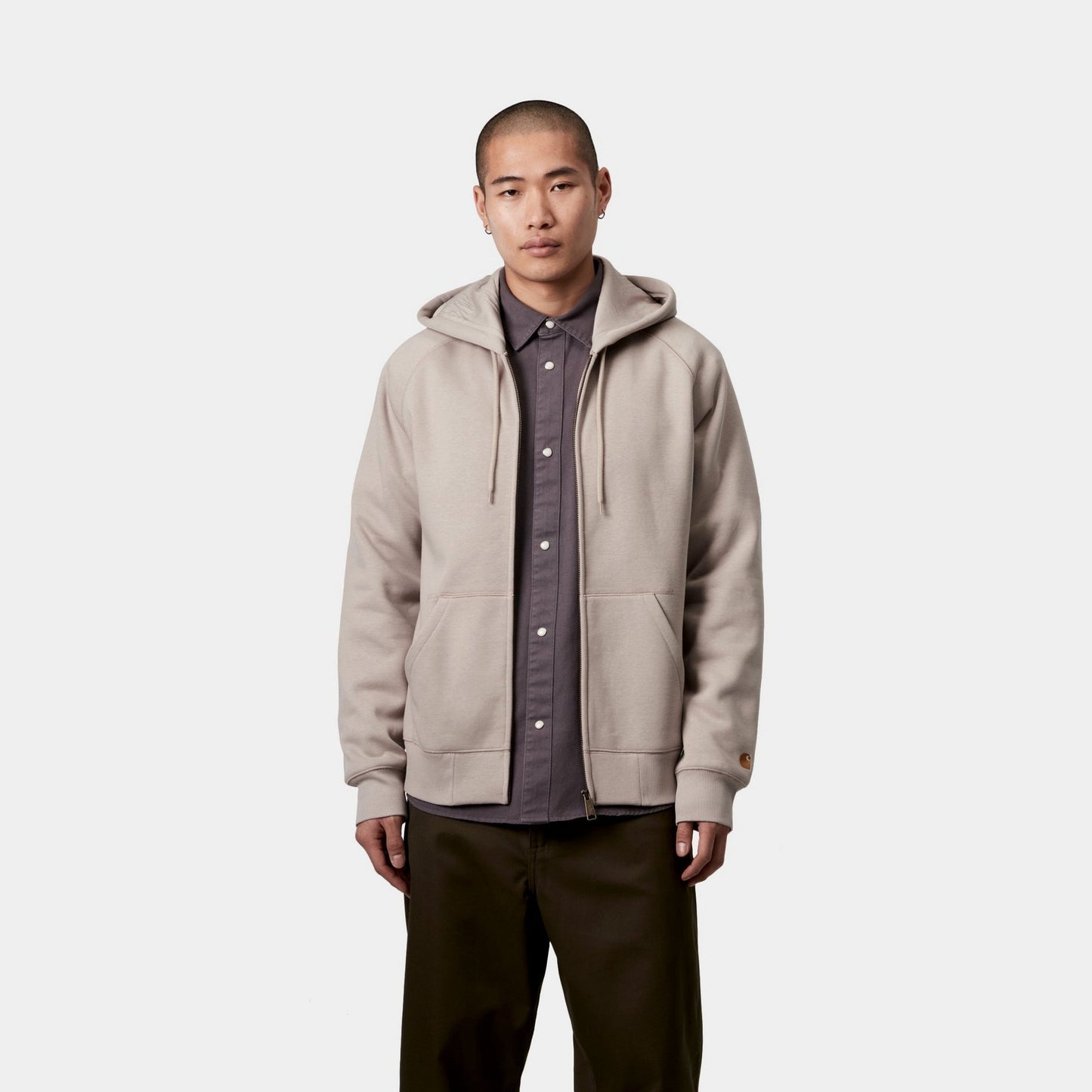 Hooded Chase Jacket | Dusky Beige