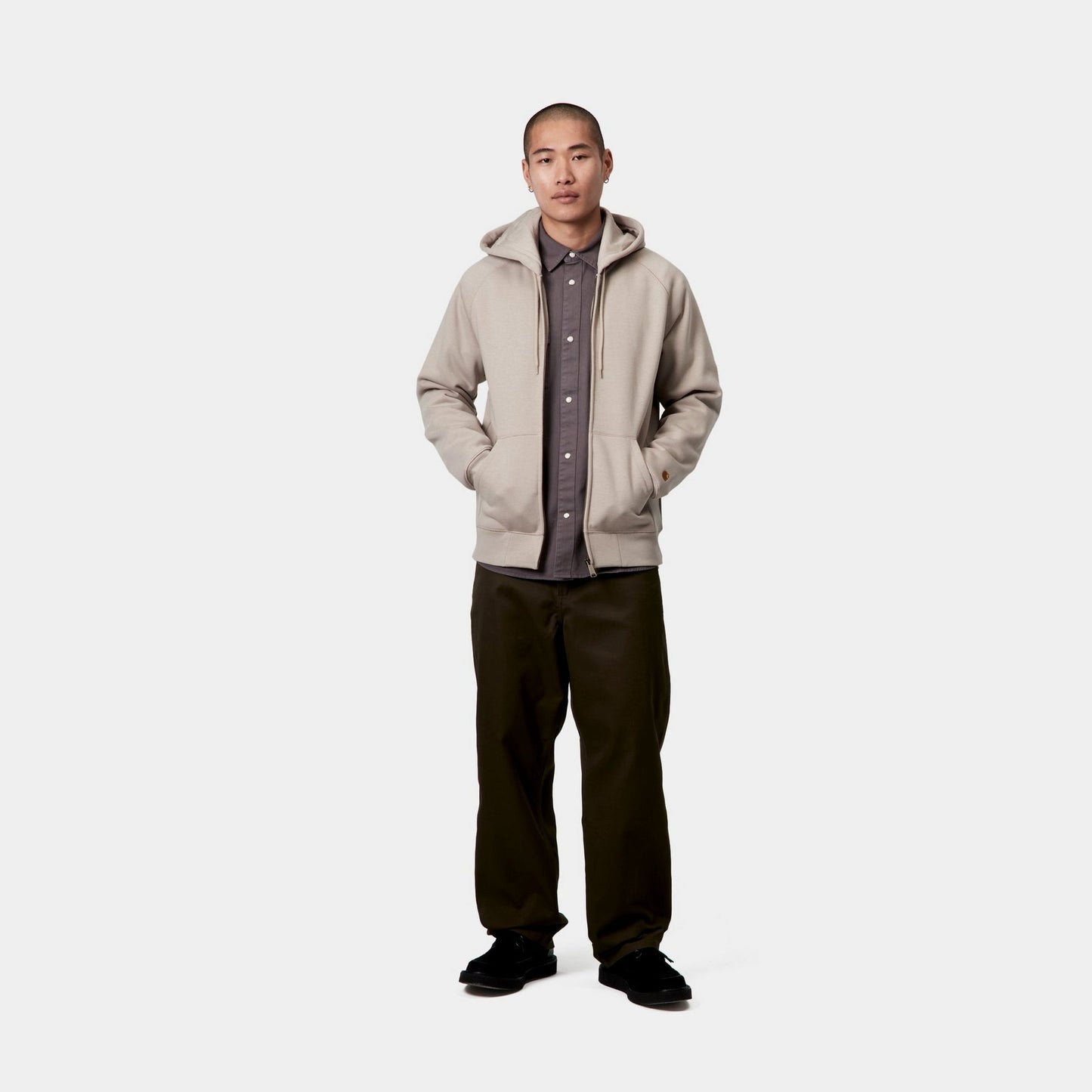 Hooded Chase Jacket | Dusky Beige