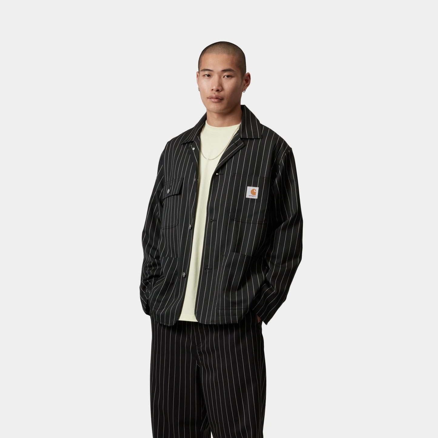 Seaton Blazer | Black / Wax Stripe