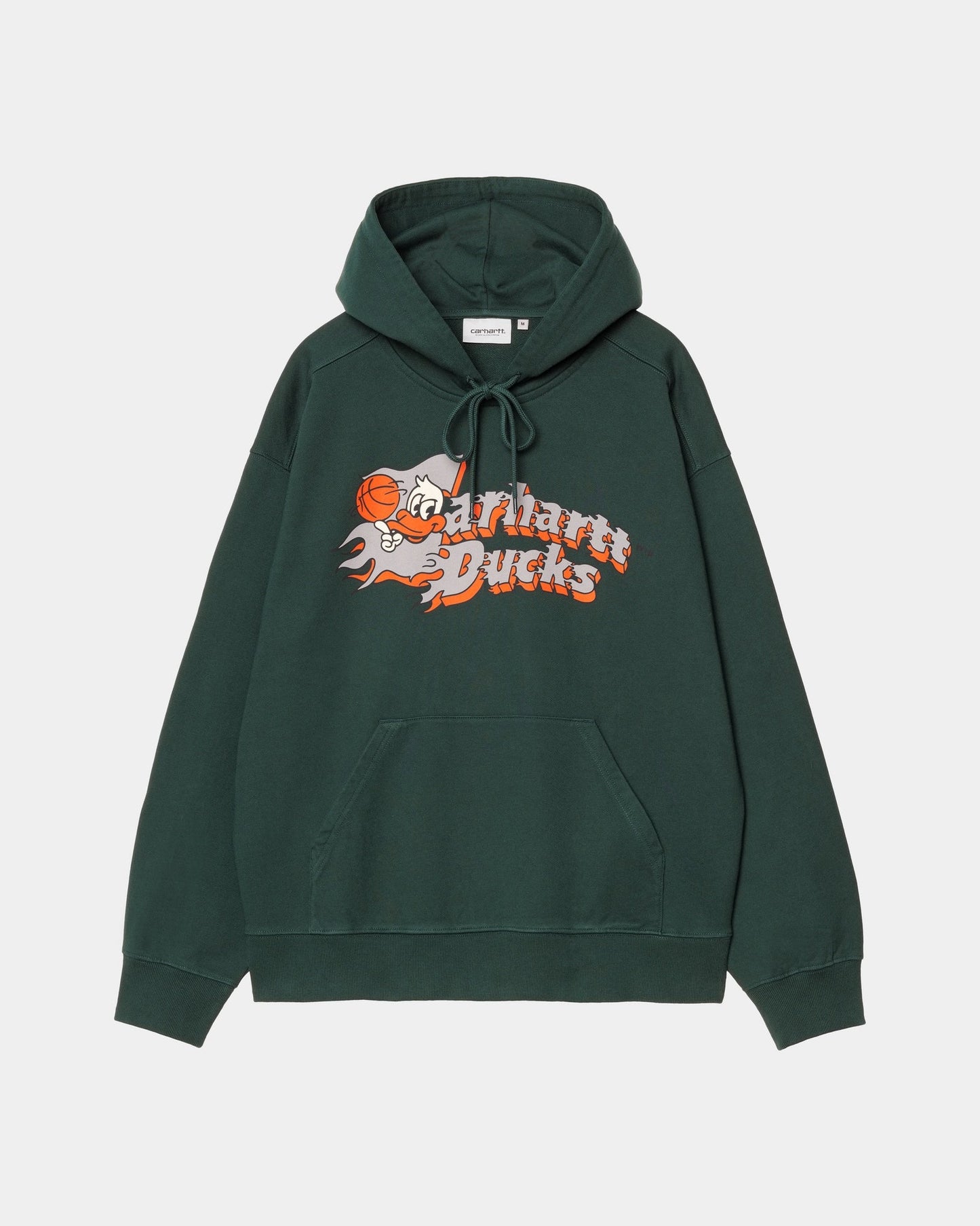 Hooded Flaming Ducks Sweatshirt | Conifer