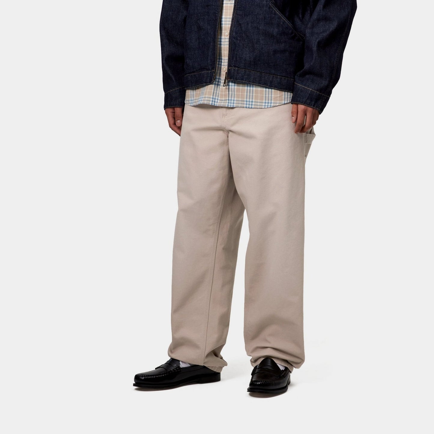 Single Knee Pant - Stone Canvas | Dusky Beige