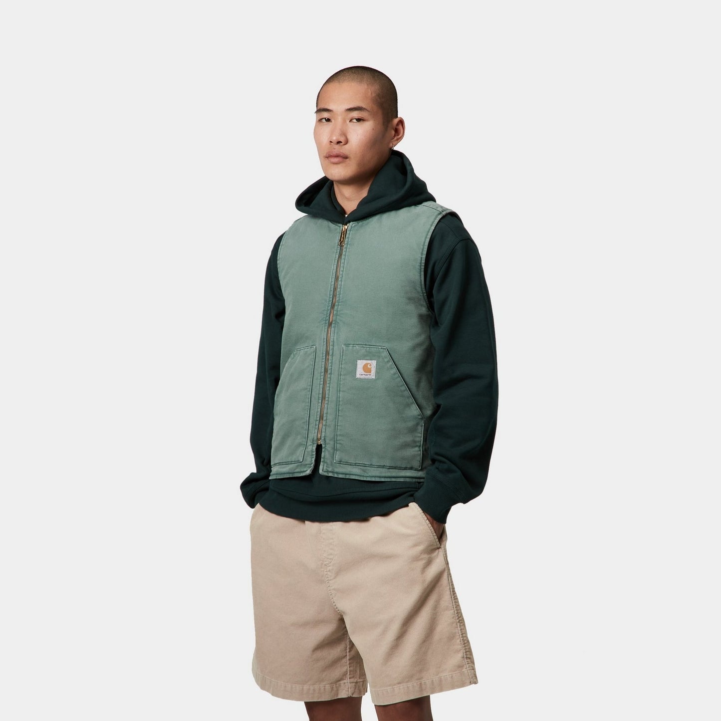 Vest (Spring) - Stone Canvas | Silver Pine