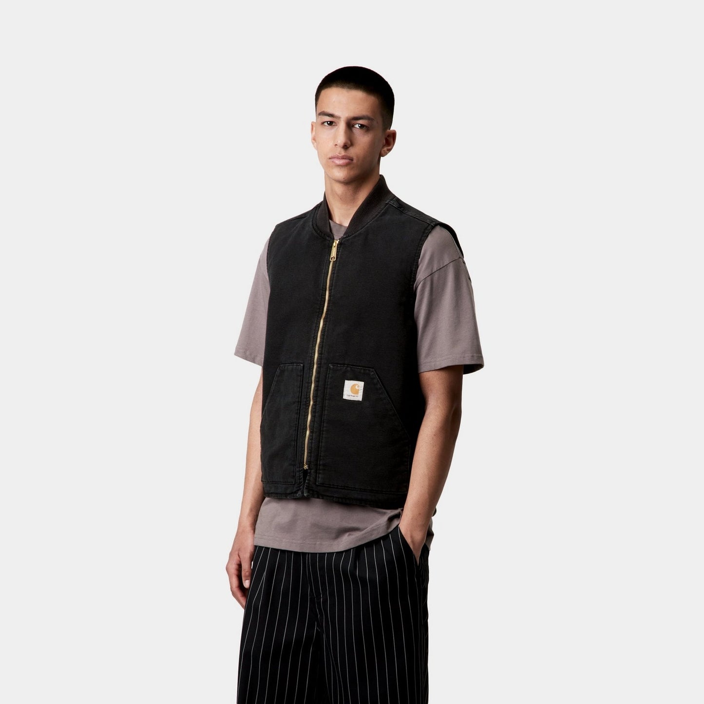 Vest (Spring) - Stone Canvas | Black
