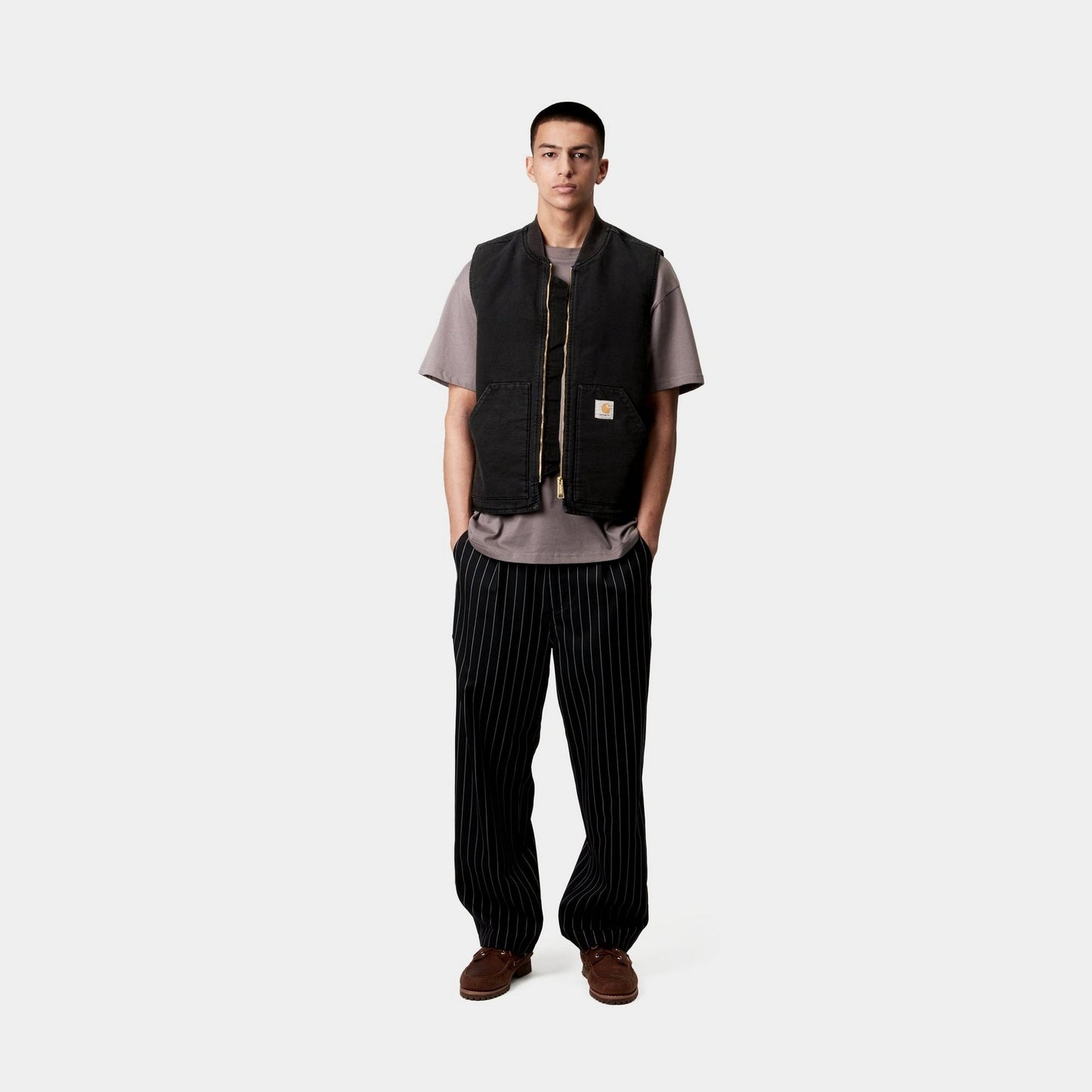 Vest (Spring) - Stone Canvas | Black