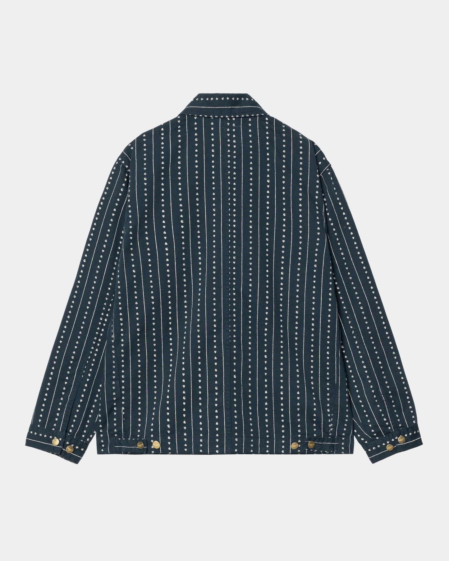Drewe Chore Coat | Ink / Natural Heart C Pinstripe