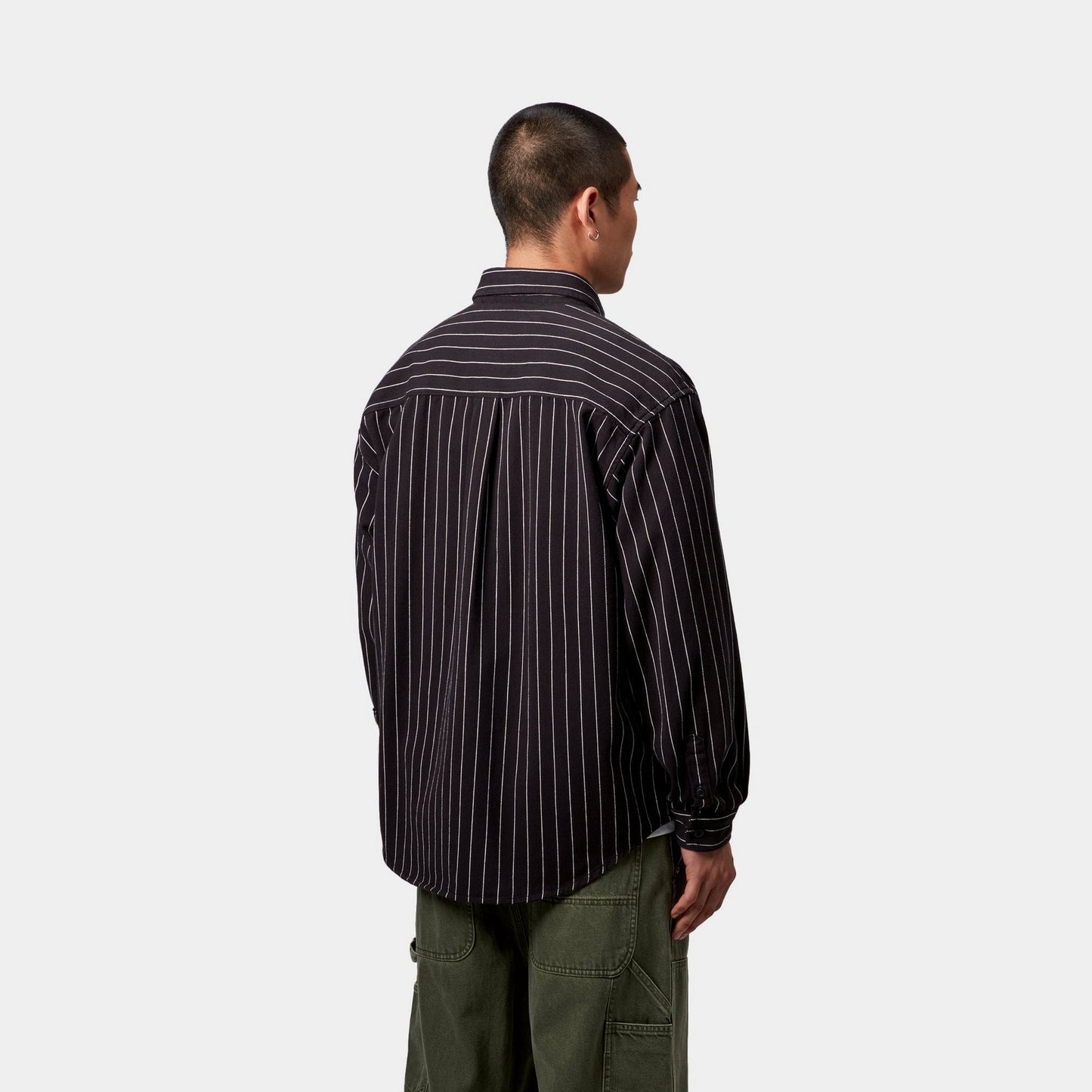 Hendry Shirt Jacket | Black / Wax Seaton Stripe