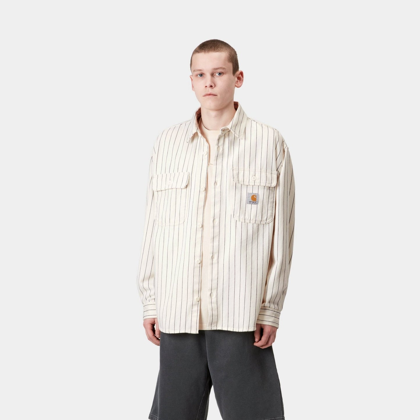 Hendry Shirt Jacket | Wax / Dark Navy Seaton Stripe