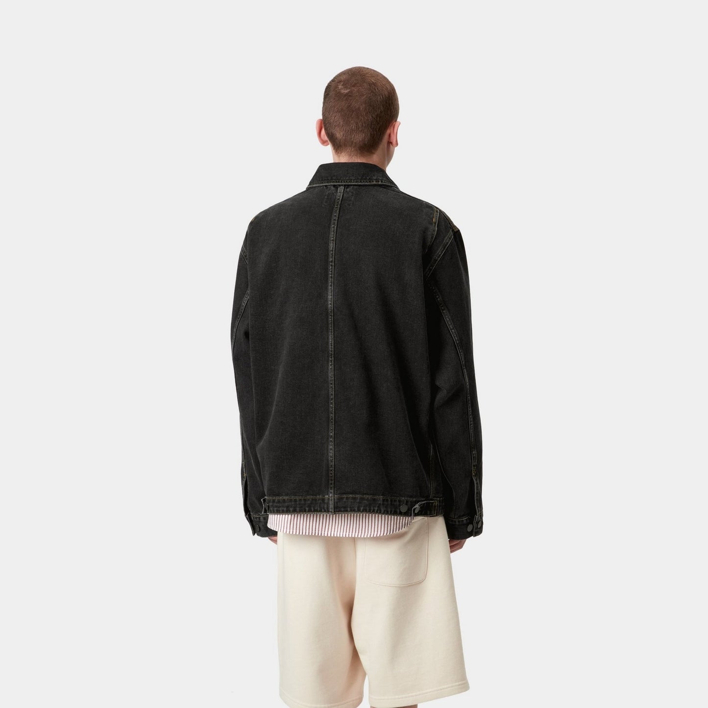 OG Double Front Jacket | Black (stone washed)