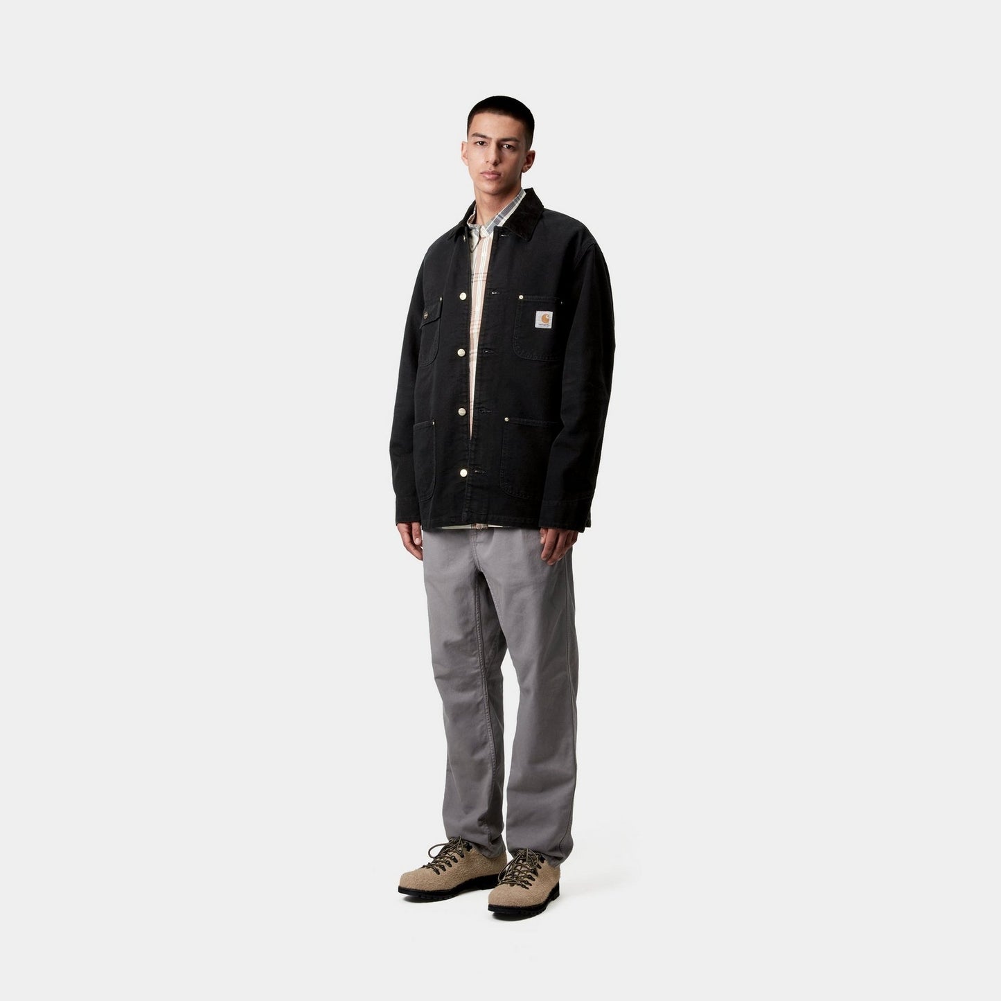 OG Chore Coat (Spring) | Black / Black (aged canvas)