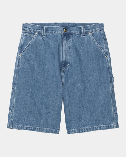 Nash Single Knee Long Short | Blue (stone washed)