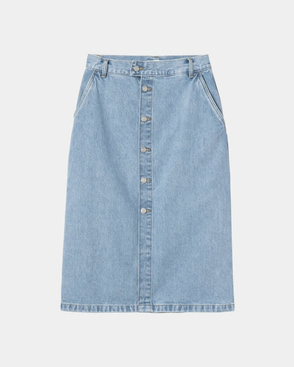 Colby Skirt | Blue (stone bleached)