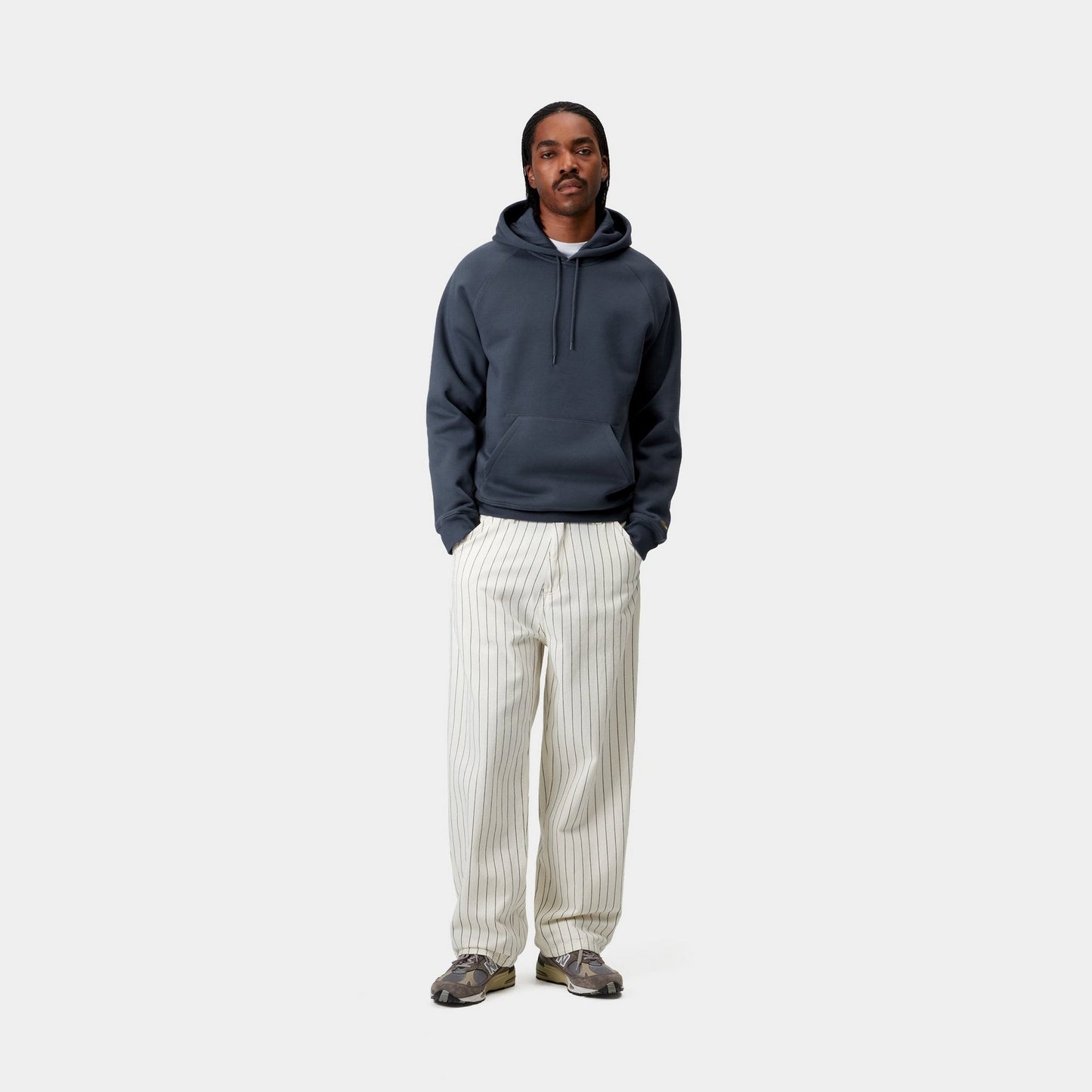 Hooded Chase Sweatshirt | Dusky Blue