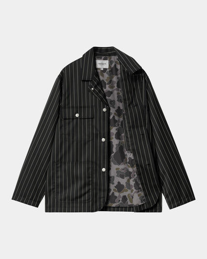Seaton Blazer | Black / Wax Stripe