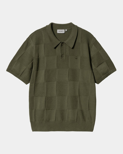 Checker Polo | Dollar Green