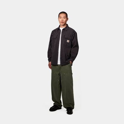 Hendry Shirt Jacket | Black / Wax Seaton Stripe