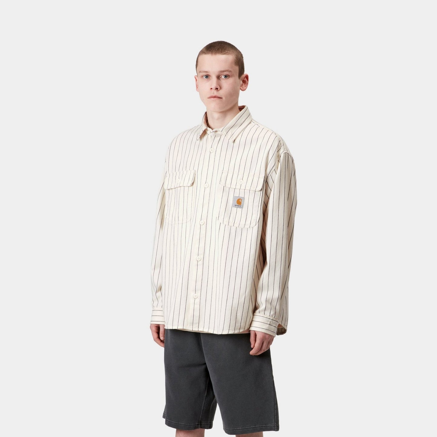 Hendry Shirt Jacket | Wax / Dark Navy Seaton Stripe