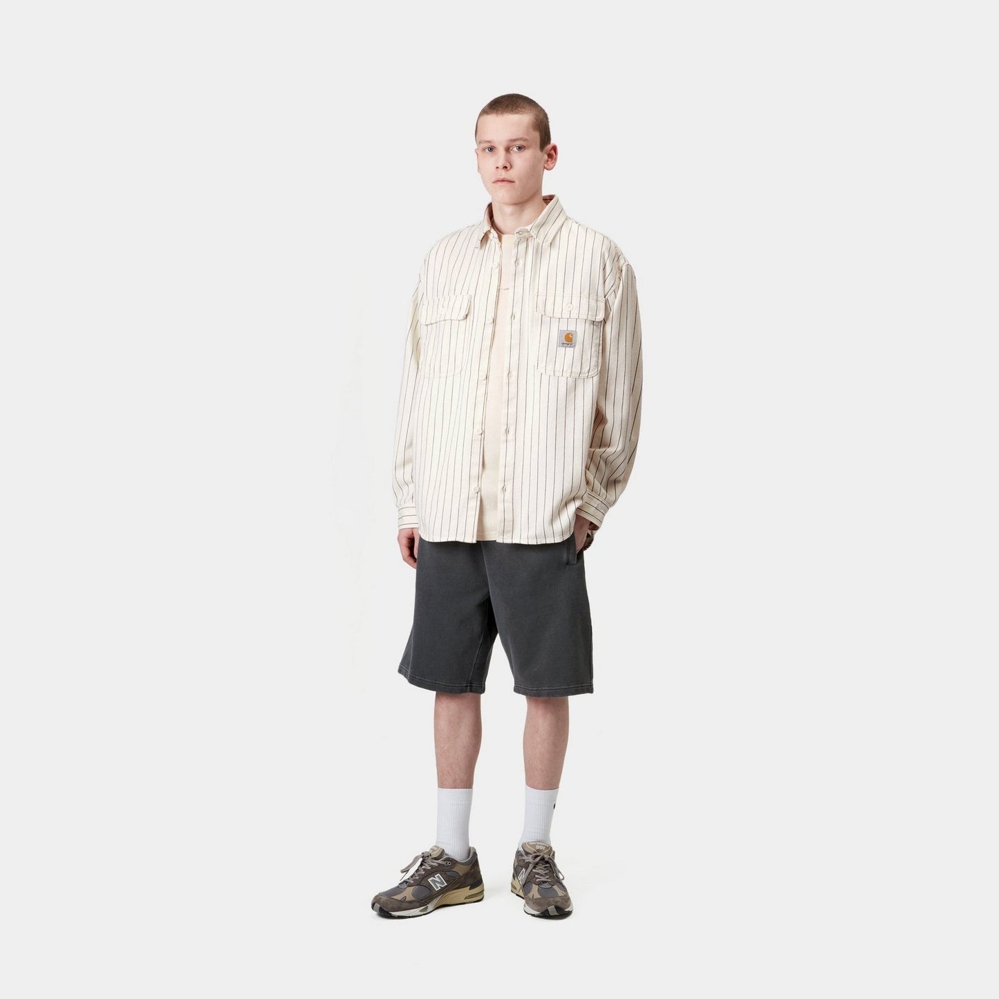 Hendry Shirt Jacket | Wax / Dark Navy Seaton Stripe