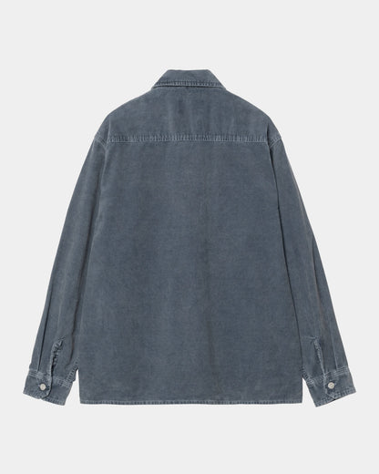 Reynold Corduroy Shirt Jacket | Dusky Blue (dusky washed)